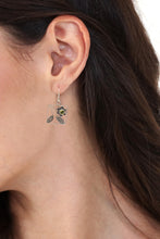 Load image into Gallery viewer, Handcrafted Indonesian Sterling Silver Dangle Earrings - Bali Daisy | NOVICA
