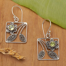 Load image into Gallery viewer, Handcrafted Indonesian Sterling Silver Dangle Earrings - Bali Daisy | NOVICA
