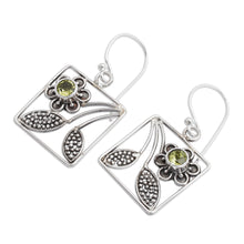 Load image into Gallery viewer, Handcrafted Indonesian Sterling Silver Dangle Earrings - Bali Daisy | NOVICA
