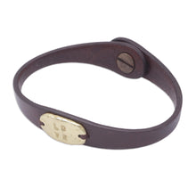 Load image into Gallery viewer, Handmade Leather Wristband Bracelet - Formed by Love | NOVICA
