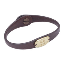 Load image into Gallery viewer, Handmade Leather Wristband Bracelet - Formed by Love | NOVICA
