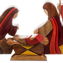 Load image into Gallery viewer, Wood Nativity Scene Set of 8 Pcs Handmade Peru - Gifts for Baby Jesus | NOVICA
