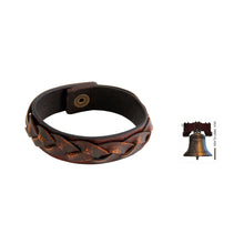 Load image into Gallery viewer, Men's Handcrafted Leather Braided Bracelet - Sumatra Journeys | NOVICA
