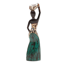 Load image into Gallery viewer, Wood sculpture - Fetching Water II | NOVICA
