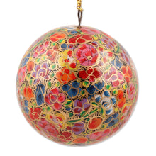 Load image into Gallery viewer, Handcrafted Christmas Papier Mache Ornaments (Set of 4) - Mughal Celebration | NOVICA
