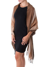 Load image into Gallery viewer, 100% alpaca shawl - Huancayo Intensity | NOVICA
