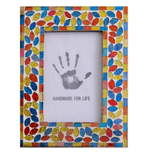 Load image into Gallery viewer, Glass photo frame (4x6) - Diwali Muse | NOVICA
