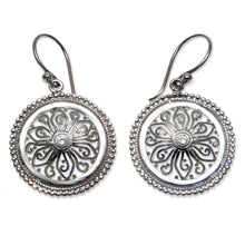 Load image into Gallery viewer, Floral Sterling Silver Dangle Earrings - Paradise Bloom | NOVICA
