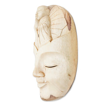 Load image into Gallery viewer, Unique Buddha Wood Mask - Face of Piety | NOVICA
