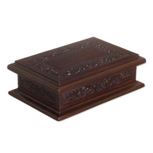 Load image into Gallery viewer, Handcrafted Colonial Wood and Leather Jewelry Box - Andean Details | NOVICA
