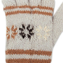 Load image into Gallery viewer, Alpaca Wool Patterned Gloves from Peru - Gentle Clouds | NOVICA
