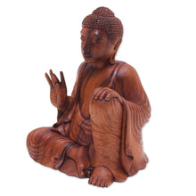 Load image into Gallery viewer, Suar Wood Sculpture - Buddha's Lesson | NOVICA
