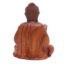 Load image into Gallery viewer, Suar Wood Sculpture - Buddha's Lesson | NOVICA
