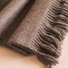 Load image into Gallery viewer, 100% alpaca throw - Cozy Brown | NOVICA
