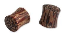Load image into Gallery viewer, Wood ear plugs - Leopard | NOVICA
