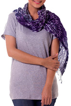 Load image into Gallery viewer, Hand Made Tie Dye Scarf - Fabulous Lily | NOVICA
