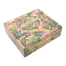 Load image into Gallery viewer, Wood Jewelry Box - Tropical Birds | NOVICA
