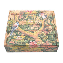 Load image into Gallery viewer, Wood Jewelry Box - Tropical Birds | NOVICA
