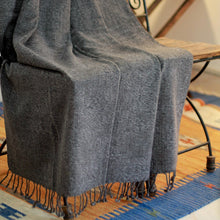 Load image into Gallery viewer, Handmade Solid Throw Blanket - Grey Dove | NOVICA
