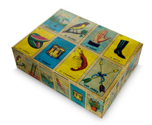 Load image into Gallery viewer, Mexican Bingo Decoupage on Wood Decorative Box - Mexican Loteria | NOVICA

