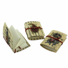 Load image into Gallery viewer, Handmade paper mini journals (Set of 3) - Jaipur Verses | NOVICA

