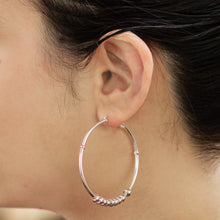 Load image into Gallery viewer, Sterling Silver Hoop Earrings - Spellbound | NOVICA

