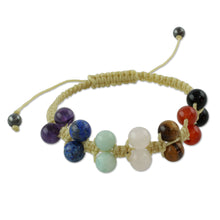 Load image into Gallery viewer, Gemstone chakra bracelet - Inner Balance | NOVICA
