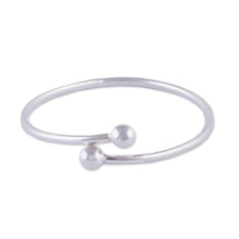 Load image into Gallery viewer, Peruvian Sterling Silver Modern Wrap Bracelet - Irresistible | NOVICA
