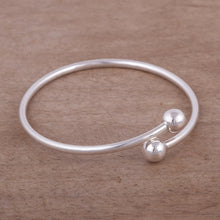 Load image into Gallery viewer, Peruvian Sterling Silver Modern Wrap Bracelet - Irresistible | NOVICA
