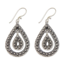 Load image into Gallery viewer, Sterling silver dangle earrings - Blossoming Starlight | NOVICA
