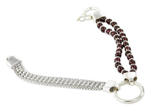 Load image into Gallery viewer, Sterling Contemporary Garnet Bracelet - Scarlet Elegance | NOVICA
