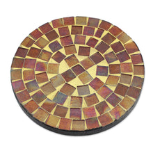 Load image into Gallery viewer, Round Glass Tile Coasters Handcrafted in India (set of 6) - Earth's Vanity | NOVICA
