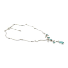 Load image into Gallery viewer, Amazonite on Sterling Silver Necklace Peruvian Jewelry - Blue Dew | NOVICA
