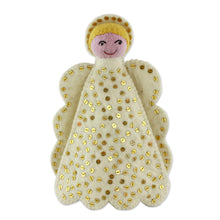 Load image into Gallery viewer, Handmade Angel Treetop Ornament - Angel Smile | NOVICA
