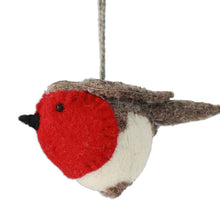 Load image into Gallery viewer, Christmas Bird Ornaments (Set of 4) - Robin&#39;s Delight | NOVICA
