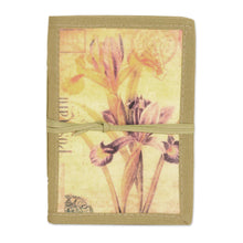 Load image into Gallery viewer, Handmade Paper Journal with 48 Pages - Iris Voyage | NOVICA
