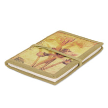 Load image into Gallery viewer, Handmade Paper Journal with 48 Pages - Iris Voyage | NOVICA
