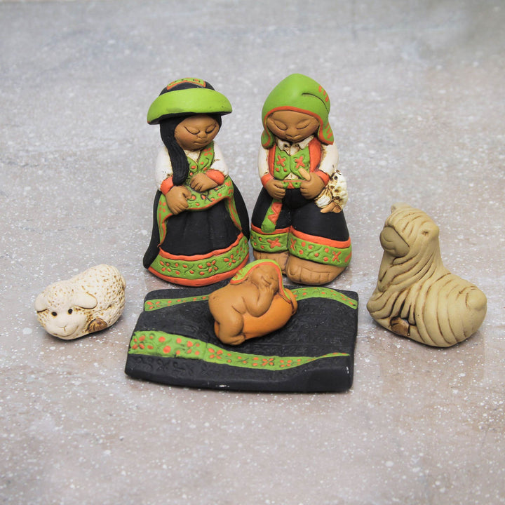Artisan Crafted Peruvian Nativity Scene Set of 6 - Born in Colca | NOVICA