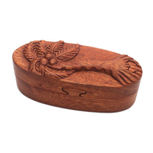 Load image into Gallery viewer, Hand Carved Wood Puzzle Box with Palm Tree - Coconut Palm | NOVICA
