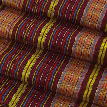 Load image into Gallery viewer, Hand Woven Cotton Shawl in Reds and Browns - Valley in the Sun | NOVICA
