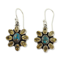 Load image into Gallery viewer, Fair Trade Indian Earrings with Citrine - Sunny Sky | NOVICA
