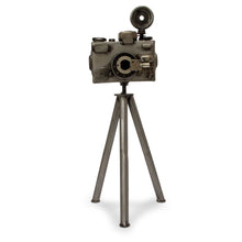 Load image into Gallery viewer, Mexico Eco Friendly Upcycled Metal Camera Sculpture - Rustic Camera | NOVICA
