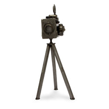 Load image into Gallery viewer, Mexico Eco Friendly Upcycled Metal Camera Sculpture - Rustic Camera | NOVICA
