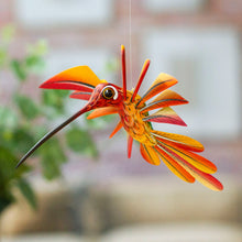 Load image into Gallery viewer, Multi Color Hummingbird Alebrije Sculpture Crafted by Hand - Colorful Hummingbird | NOVICA
