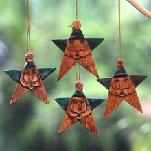 Load image into Gallery viewer, Green Santa Stars
