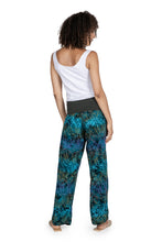 Load image into Gallery viewer, Hand Printed Floral Batik Rayon Pants from Bali - Kenanga | NOVICA
