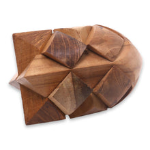 Load image into Gallery viewer, Fair Trade Carved Teak Wood Brainteaser Puzzle from Java - Little Rocket | NOVICA
