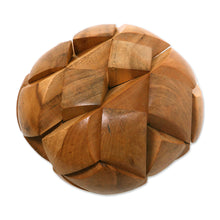 Load image into Gallery viewer, Javanese Artisan Crafted Wooden Block Puzzle - Big Pillow | NOVICA
