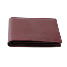 Load image into Gallery viewer, Artisan Crafted Men's Leather Wallet in Cordovan - Bengal Cordovan | NOVICA
