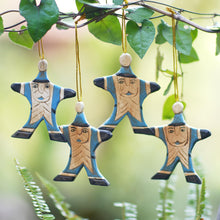 Load image into Gallery viewer, Happy Blue Santa
